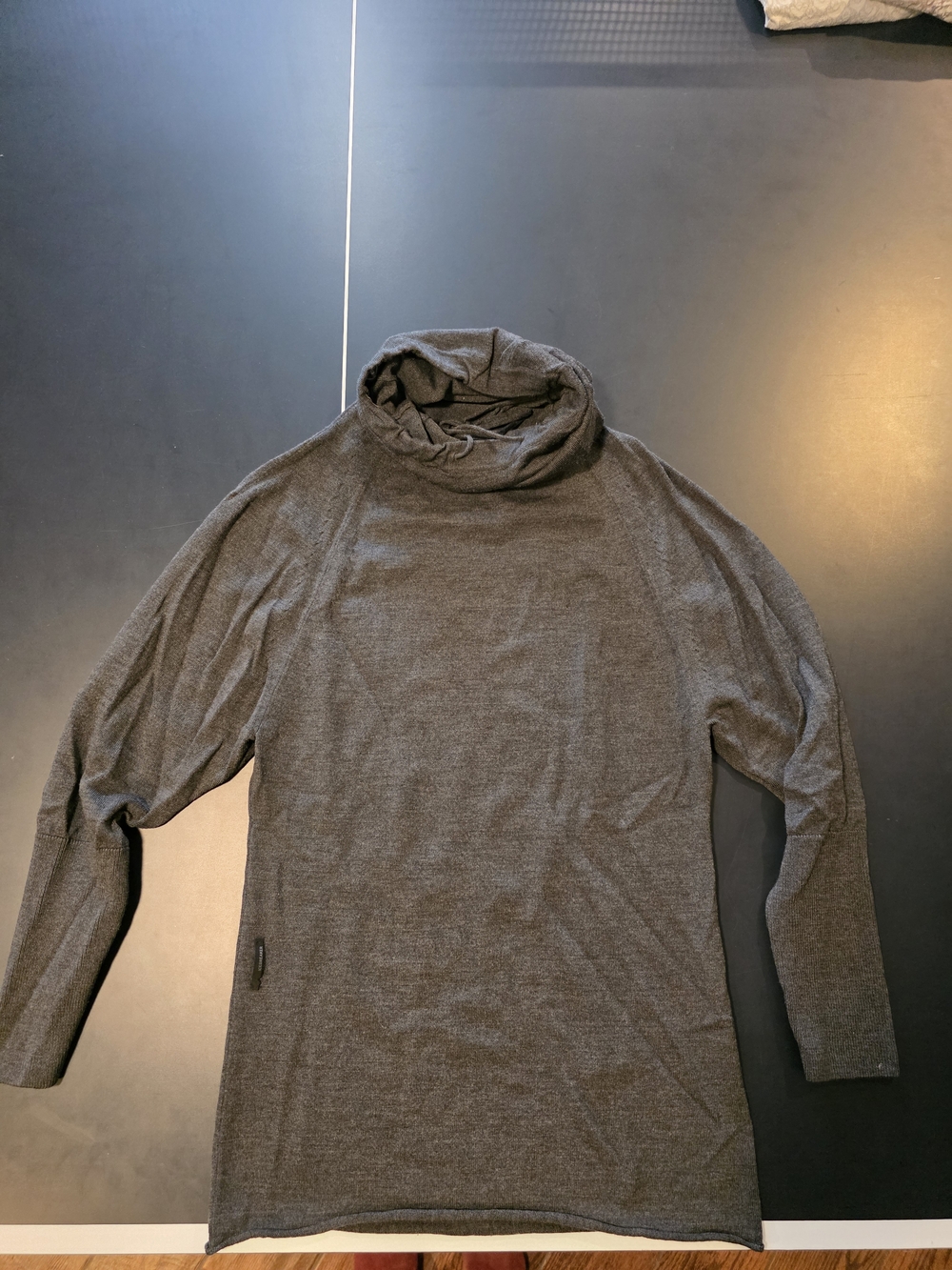 Icebreaker Gray Cowl Neck Long Sleeve Tunic